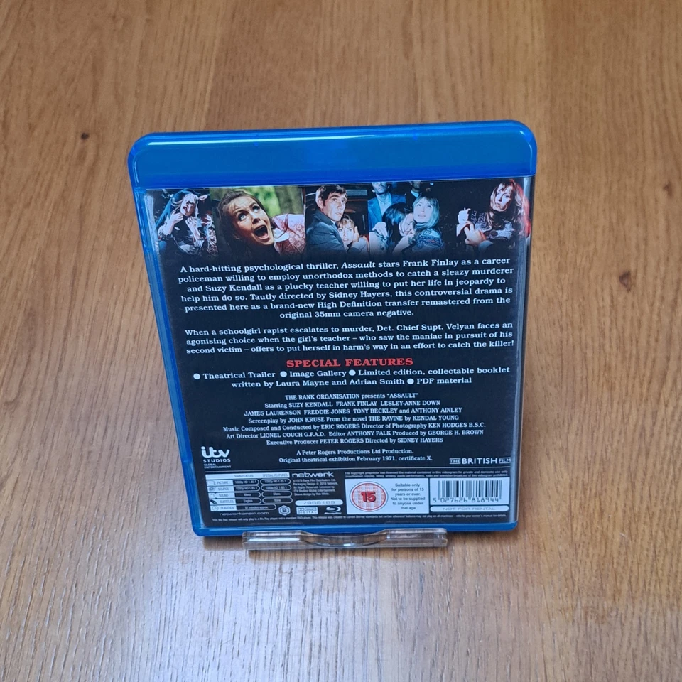 Assault Blu-ray Network Suzy Kendall Frank Finlay Lesley Anne Down MINT - Image 4 of 4