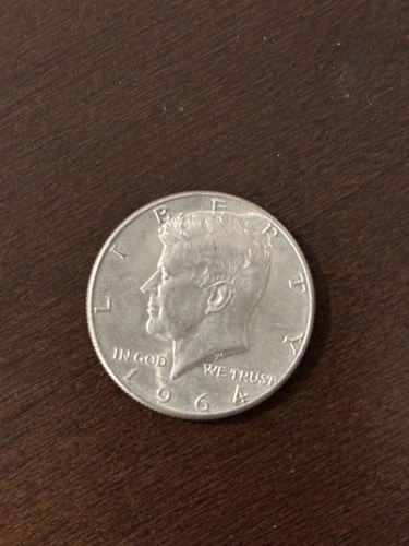 1964 Kennedy Half Dollar Silver Coin 0.9 Fineness 50C Uncertified Collectible