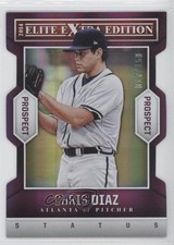 2014 Elite Extra Edition Prospects Status Purple Die-Cut /150 Chris Diaz #88 0x5