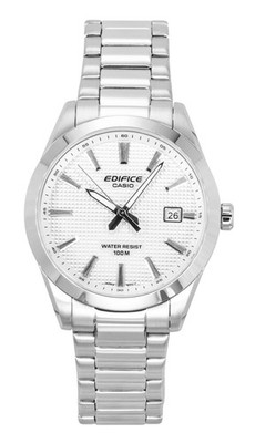 Casio Edifice Analog White Dial Quartz Casual 100M Men's Watch EFV-160D-7A