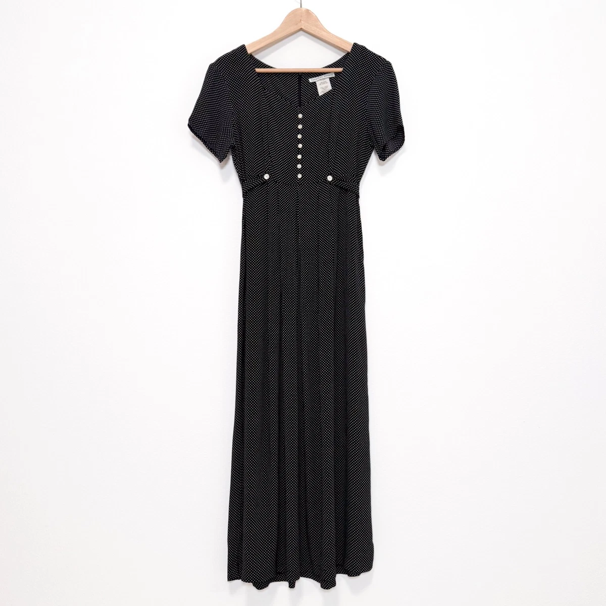 chinese dress ladies NEW Jonathan Martin Black Pink & Tan Floral Maxi Dress