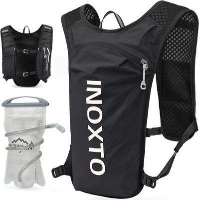 INOXTO Running Hydration Vest Backpack,Lightweight Insulated Pack with 1.5L Wate