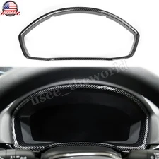 Carbon Fiber Dashboard Panel Overlay Cover Trim For Honda Civic 11th 2022-2025