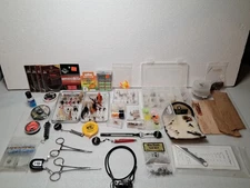 Large Lot Fly Fishing Lures Tools Materials Accessories Cases Perrine Orvis