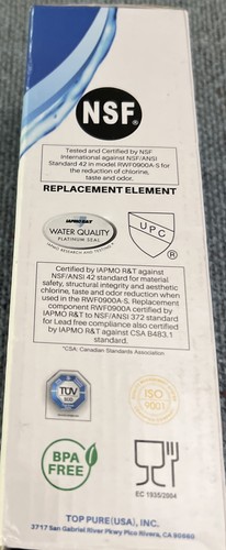 Icepure RWF0900A Refrigerator Water Filter Sealed Replacement - Picture 4 of 6