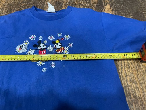 Vintage Walt Disney Mickey Minnie Mouse Medium M T Shirt - Made in USA Brazos - Picture 7 of 7