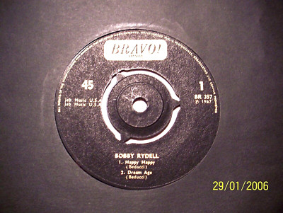 45rpm record.....Bobby Rydell....Happy,Happy........EP...60s Pop