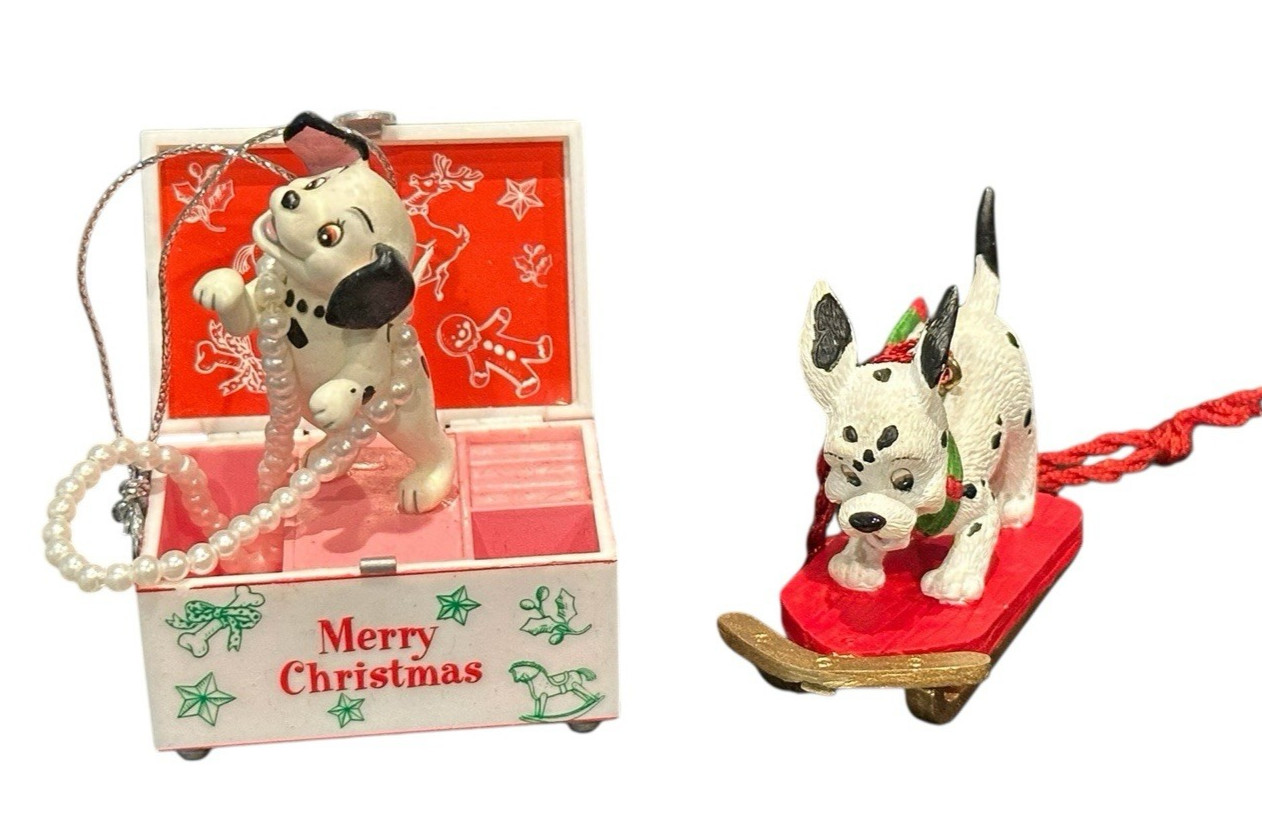 Disney 101 Dalmatians Puppy Christmas Ornament Assorted Figures Lot Of 10