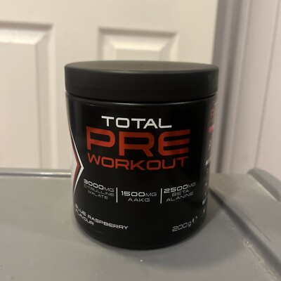 Sci-MX Total Pre-Workout Pulver 200g Stickoxid Muskelpumpe Blue Raspberry