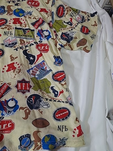 NFL Houston Texans Shirt geknöpft hawaiianisches Shirt Herren Gr. 2XL All Over Print ggf. - Bild 13 von 24