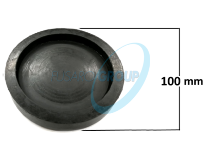 4 stuks ronde rubberen doppen, hefbrug, diameter 123 mm, dikte 30 mm, compatibel met Ravaglioli Werther Omcn, Made in Italy