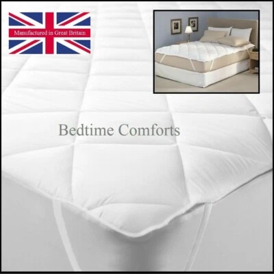 BEDTIME COMFORTS LTD EURO IKEA KING SIZE QUILTED MATTRESS TOPPER (4 Corner Elastic) 63" x 78"