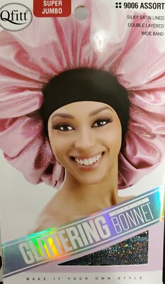 QFITT Premium Glittering SUPER JUMBO Bonnet- PURPLE Color