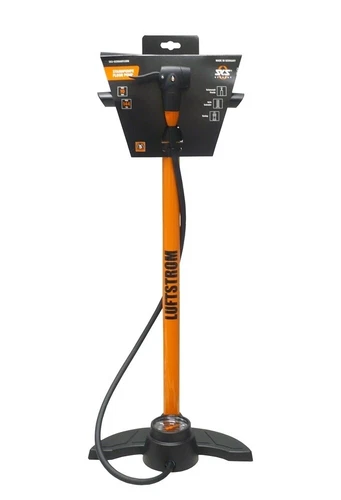 SKS Powerstation Luftstrom Standpumpe inkl. Manometer Fahrrad Pumpe Luftpumpe