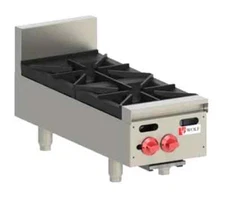 Wolf Commercial AHP212 12" W Gas Achiever 2 Burner Hotplate