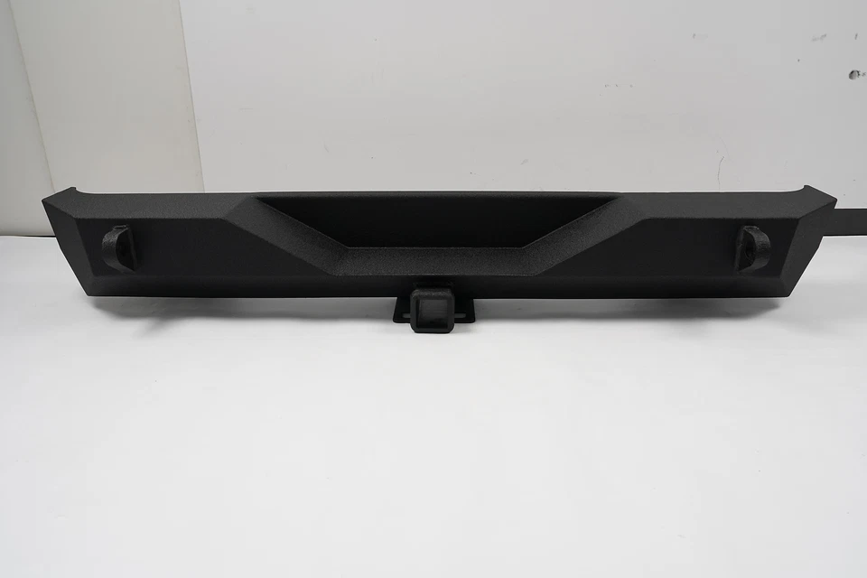 Rear Bumper for Jeep Wrangler TJ YJ 1987-2006 w/2" Hitch Receiver D-Rings Black Foto 4 de 4