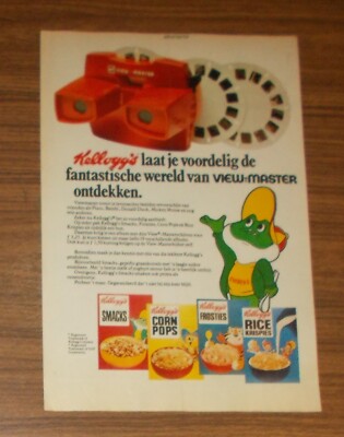 Seltene Werbung KELLOGG'S SMACKS VIEW-MASTER Promo 1978