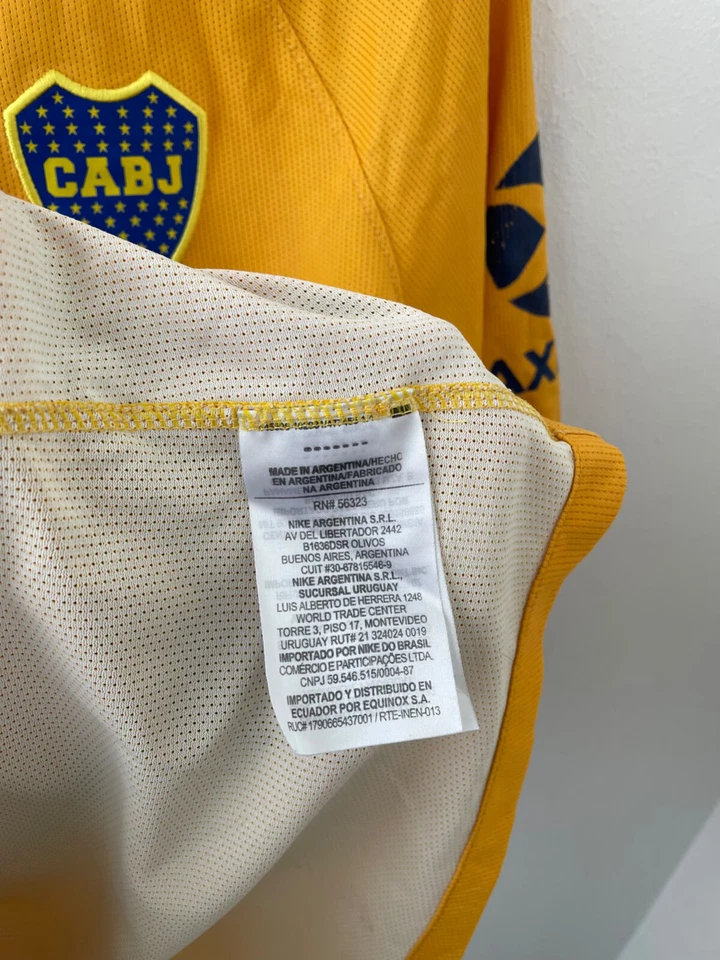 Boca Juniors CABJ 2019/2020 AWAY FOOTBALL SOCCER SHIRT JERSEY CAMISETA NIKE sz S - Image 4 of 4