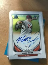 MATT IMHOF 2014 Bowman Chrome Prospect Autographs PHILLIES! kc1