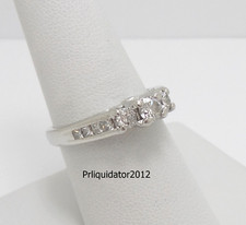 1CT Natural Diamond Anniversary Engagement Wedding Bridal Ring 14K White Gold