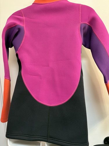 Wetsuit Swim Jacket Women’s Long Sleeves L Pink Orange Black (w) - Picture 3 of 4