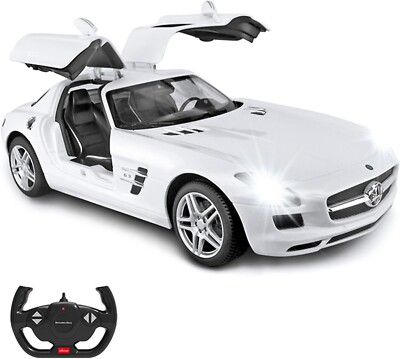RASTAR RC Car 1/14 Scale Mercedes-Benz RC Car W/Open Doors Working Lights -White