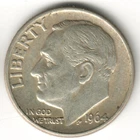USA - 1964D - Dime - Roosevelt Silver - #13002RG