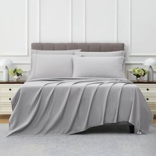 QUEEN Kirkland Signature 680 Thread Count Sheet Set GRAY