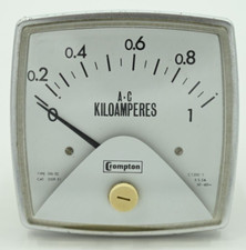 Crompton 016-02 Panel Meter AC Kiloamperes