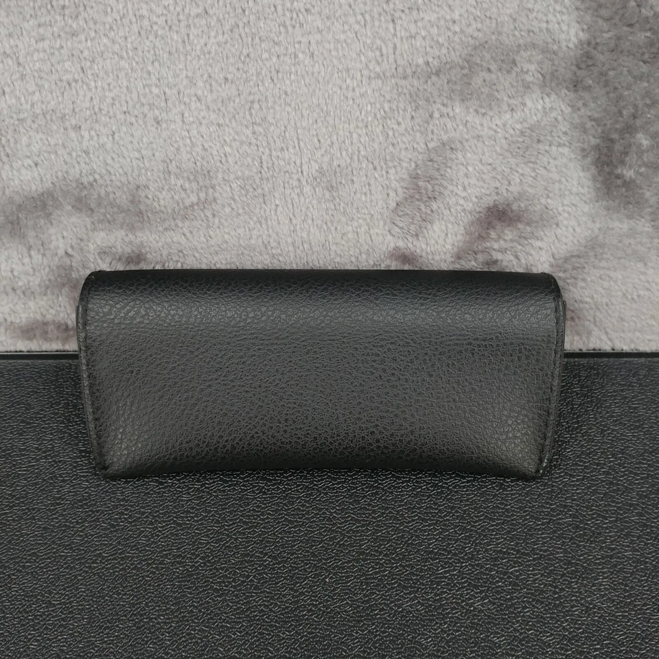Ray Ban Sunglasses Soft Carry Case Snap Front Black Leather Felt Lined - Image 3 of 4