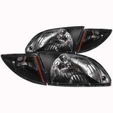 Anzo Headlight Set - Fits 2000-2002 Chevrolet Cavalier Crystal Headlight Set