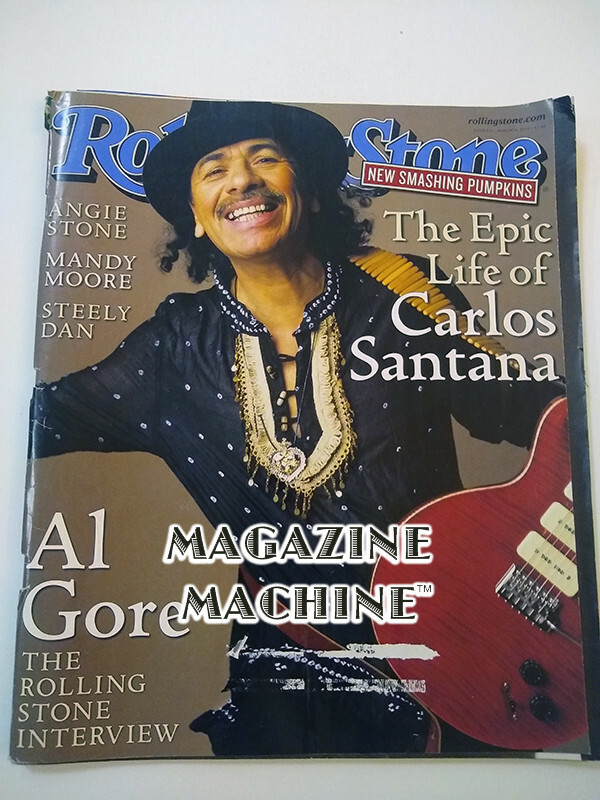 Carlos Santana Rolling Stone magazine Angie Stone Mandy moore steely dan al gore