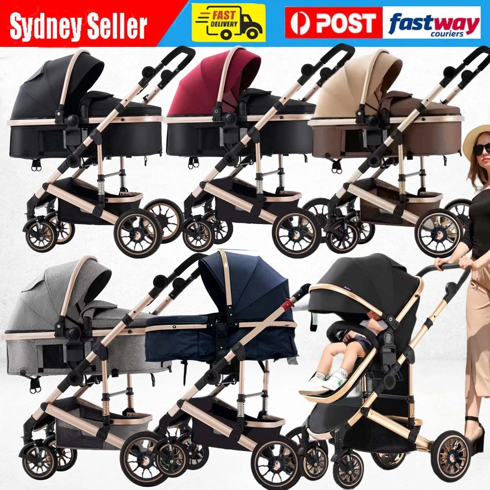 New 9 in 1 ✅Baby Pram ✅Travel Newborn Carriage Baby Stroller Pram Buggy Foldable - image 2 of 4