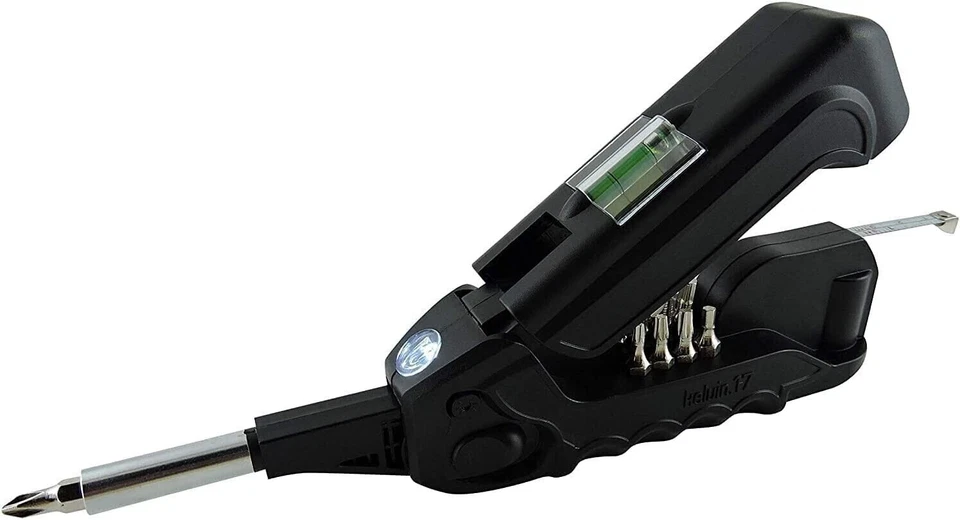 2x Kelvin Tools 17 in 1 Multi Tool Set Screwdriver Tape Measure Flashlight Level - Image 4 of 4