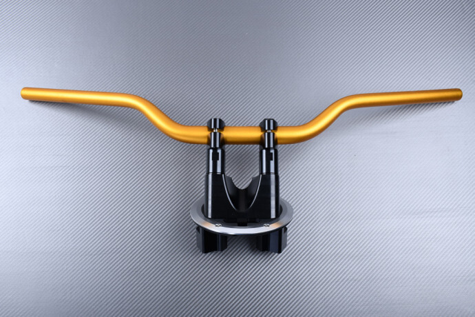Pontet guidon TMAX 530 en aluminium usiné or pour SJ09 2012