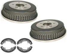 Fits 2000-2007 Voyager Town & Country Caravan (2) Brake Drums & Shoes