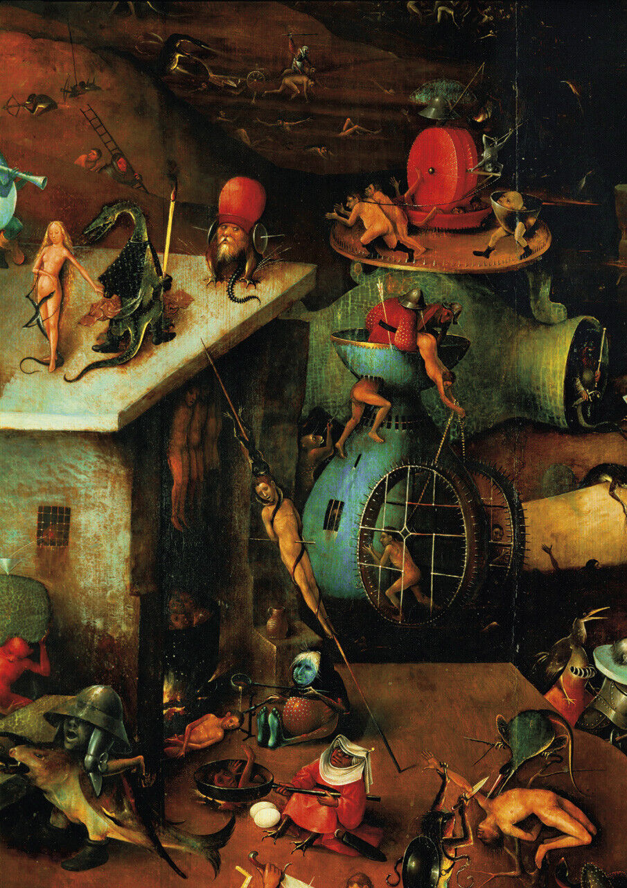 Hieronymus Bosch - A4 size 21x29.7cm QUALITY Canvas Print Poster Unframed