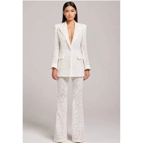 Nadine Merabi Camilla white lace blazer NWT Romantic little CAMILLA white blazer - Picture 5 of 11
