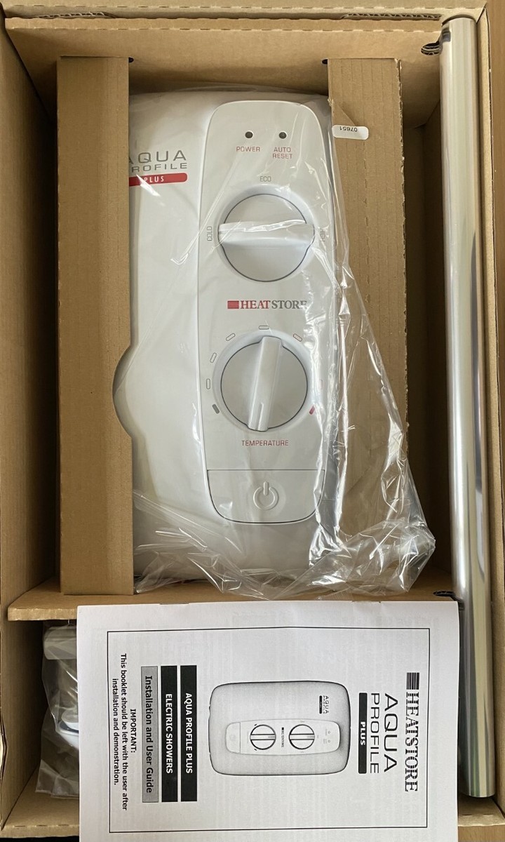 Heatstore Aqua Profile Plus 9 Electric Shower Complete System, White, AQPP  9X | eBay