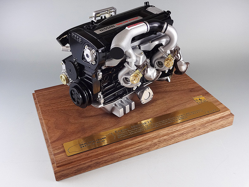 NISSAN SKYLINE GTR R32 RB26DETT 2.6L TURBO ENGINE 1/6 SCALE MODEL