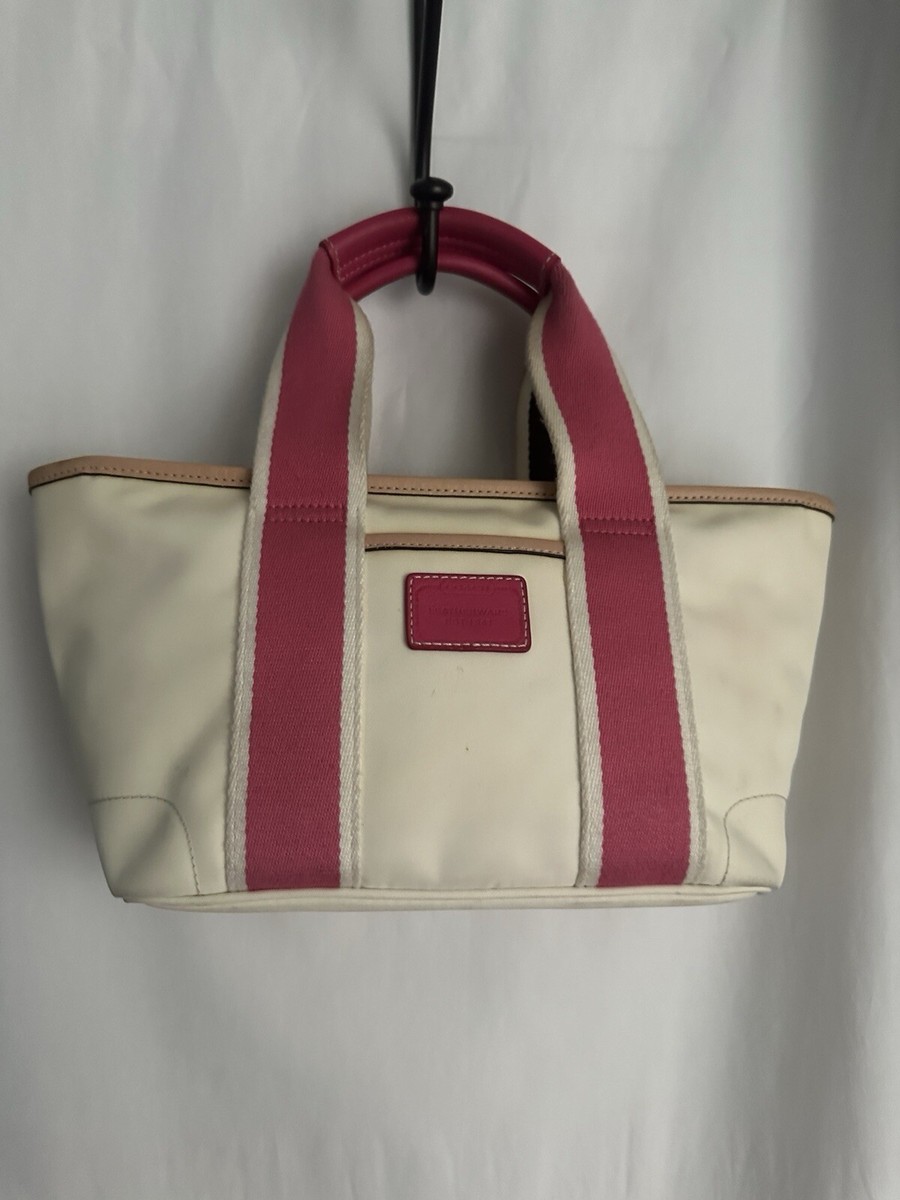 COACH Vintage Y2K Hamptons Weekend Mini Tote Bag 6268 Pink & Cream