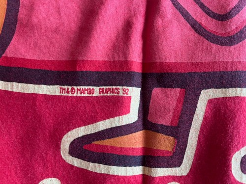 Mambo T-shirt, Horn Player, Large, Red - Vintage - 1992 - Extremely Rare - Picture 4 of 10