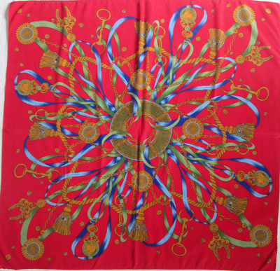 -Toller Schal CODELLO 100% Polyester TBEG Vintage 90 x 90 cm