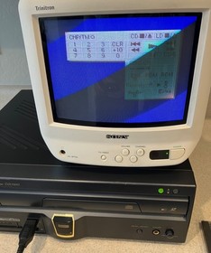 NTSC Pioneer CLD-A100 LaserActive w/Sega Control PAC-S10 Sega Genesis CD Mega LD
