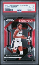 2024 PANINI PRIZM MONOPOLY WNBA INSERT #17 ALIYAH BOSTON PSA 8