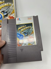 Marble Madness (Nintendo NES, 1989) CIB Complete Game Manual Box Authentic