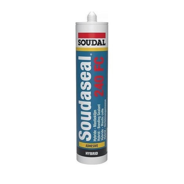 12 Stk. Soudal Kleb- U.Dichtstoff Soudaseal 240FC Weiß 290Ml Kartusche 101364-image