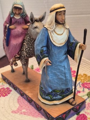 Jim Shore The Journey That Changed The World Figurine Mary Joseph Read Descript
