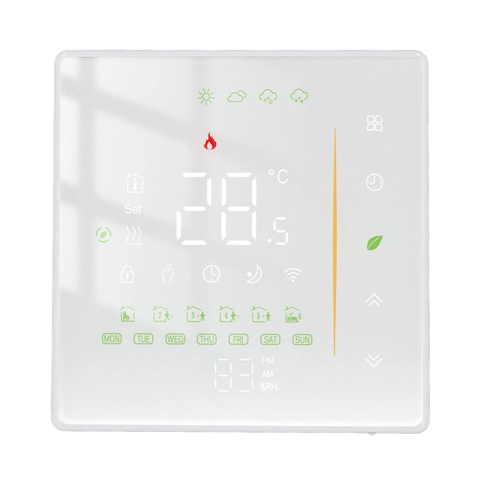 Smart Thermostat Energy Efficient 95-240V AC WiFi Connectivity Flame Retardant