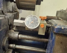 Enco 13" 319-9733 lathes carriage Dial Indicator Holder!
